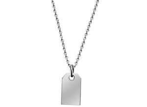 4063009660411 - Kette mit Anhänger FIRETTI Schmuck Geschenk Silber 925 Halsschmuck Halskette Ankerkette Platte Halsketten Gr Silber 925 (Sterlingsilber) Länge 45 cm Breite 14 mm silberfarben Damen Ketten mit Anhänger