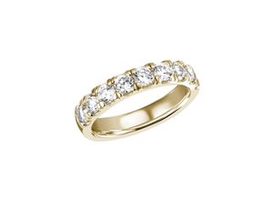 4063009709530 - Fingerring FIRETTI Schmuck Geschenk Silber 925 Silberring Ring Memoire-Optik glitzernd Fingerringe Gr 52 Silber 925 (Sterlingsilber) 42 mm goldfarben (gelbgoldfarben kristallweiß kristallweiß) Damen Fingerringe mit Zirkonia (synth)