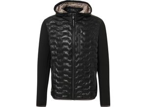 4063011587645 - MILESTONE® Steppjacke Kapuze Lammleder für Herren schwarz 50