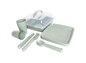 4063014283551 - MICHELINO All-in-One 32-tlg Picknick-Set Serie Alythia Perfekt für Familienausflüge Grün