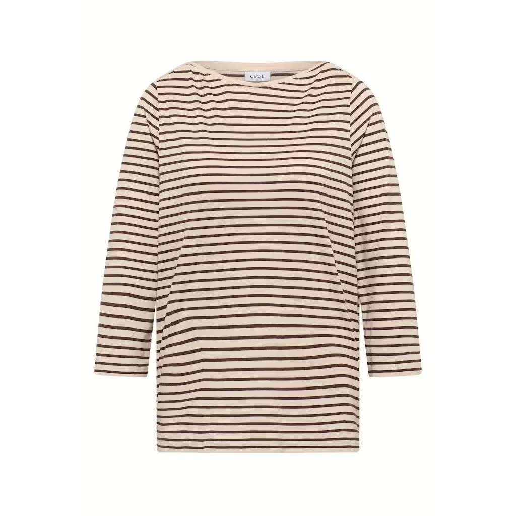 4063042811801 - Gestreiftes Damen-Boot-Ausschnitt-T-Shirt Cecil