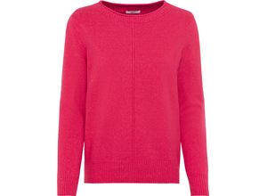 4063044643196 - CECIL Pullover Rippbündchen U-Boot-Ausschnitt für Damen pink XL