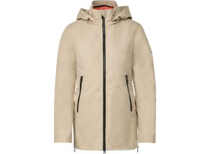 4063044907014 - CECIL Doppeljacke Kapuze Stehkragen für Damen beige XL