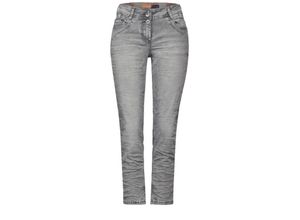 4063045054526 - CECIL Jeanshose 7 8-Länge Label für Damen grau 33 26