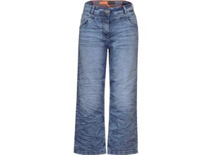 4063045054717 - CECIL Jeanshose Five-Pockets 7 8-lang für Damen blau 30 26