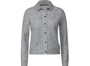 4063045057565 - CECIL Übergangsjacke aufgesetzte Brusttaschen Knopfleiste für Damen grau M