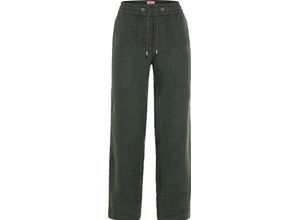 4063045132224 - CECIL Leinenhose 7 8-Länge Kordelzug für Damen grün XXL