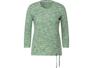 4063045154530 - CECIL Shirt 3 4-Arm Ripp-Struktur für Damen grün XXL