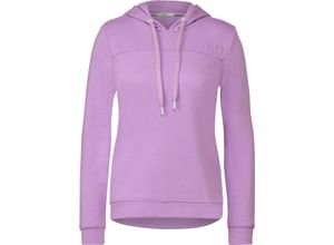 4063045158569 - CECIL Sweatshirt Kapuze Wording-Detail für Damen lila XL