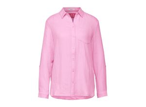 4063045227838 - CECIL Hemdbluse Langarm Baumwolle für Damen rosa XL