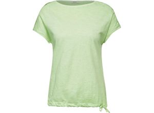 4063045415020 - CECIL T-Shirt Knotendetail für Damen grün M