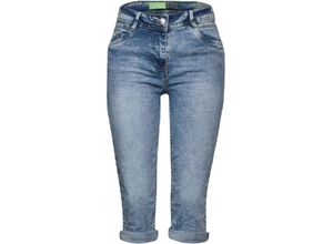 4063045521059 - CECIL Capri-Jeans Toronto Slim-Fit 5-Pocket-Style für Damen blau 28 19