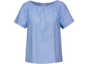 4063046268779 - Shirtbluse Carmen-Ausschnitt Baumwolle für Damen blau 38