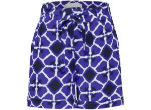 4063046284274 - Stoffshorts High Waist Bindegürtel für Damen lila 46 4063046284274 - Stoffshorts High Waist Bindegürtel für Damen lila 46