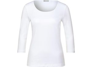 4063052885199 - T-Shirt 3 4-Ärmel uni für Damen weiß 40