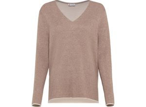 4063056273190 - Pullover V-Ausschnitt Melange für Damen beige 38