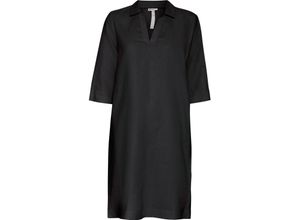 4063056902687 - Leinenkleid Knielänge 3 4-Arm für Damen schwarz 38