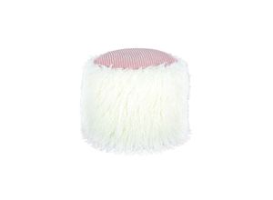 4063074091660 - Fellpouf Bobtail 125 Weiß   Rosa