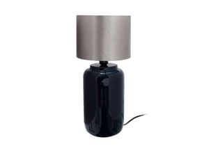 4063074445654 - Tischlampe Art Deco 625 Dunkelblau   Silber