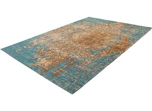 4063074467465 - Teppich PADIRO Primavera 725 Teppiche Gr B L 120 cm x 180 cm 5 mm 1 St bunt (sand blau) Baumwollteppiche Flachgewebe