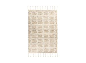 4063074531784 - Wollteppich ME GUSTA Bohist 425 Teppiche Gr B L 120 cm x 180 cm 18 mm 1 St beige (creme khaki) Esszimmerteppiche Wohnzimmer Hoch-Tief-Struktur Boho Ethno