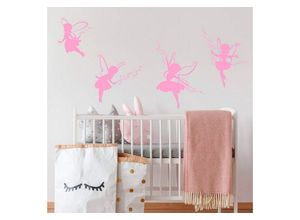 4063129024124 - Wandtattoo WALL-ART Prinzessin Elfe Feen Set Wandtattoos Gr B H 74 cm x 80 cm Natur rosa Wandtattoos Natur selbstklebend entfernbar