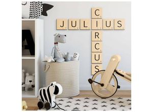 4063129088492 - Holzbild WALL-ART Scrabble Deko Buchstaben 15cm Bilder Gr B H T 15 cm x 09 cm x 15 cm J 1 St braun (vintage braun) Holzbilder