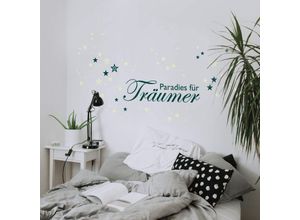 4063129099061 - Wandtattoo WALL-ART Wandtattoo Paradies Leuchtsterne Wandtattoos Gr B H T 60 cm x 20 cm x 01 cm bunt (leuchtfarbe) Kinder Wandtattoo Wandtattoos