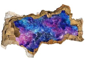 4063129099696 - Wandtattoo WALL-ART Nebula Sticker 3D Weltall Sterne Wandtattoos Gr B H T 120 cm x 75 cm x 01 cm Nebula Sticker 3D Weltall Sterne bunt (mehrfarbig) Wandtattoos Wandsticker selbstklebend entfernbar