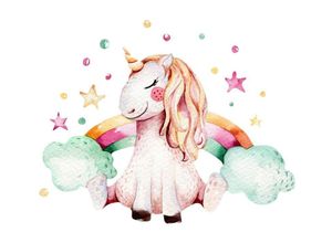 4063129100163 - Wandtattoo WALL-ART Einhorn sitzt vor Regenbogen Wandtattoos Gr B H T 75 cm x 60 cm x 01 cm Einhorn sitzt vor Regenbogen bunt (mehrfarbig) Wandtattoos Wandsticker selbstklebend entfernbar 4063129100163 - Wandtattoo WALL-ART Einhorn sitzt vor Regenbogen Wandtattoos Gr B H T 75 cm x 60 cm x 01 cm Einhorn sitzt vor Regenbogen bunt (mehrfarbig) Wandtattoos Wandsticker selbstklebend entfernbar