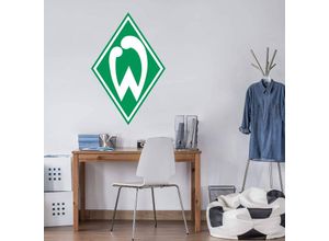 4063129100866 - Wandtattoo WALL-ART Fußball Werder Bremen Logo Wandtattoos Gr B H T 60 cm x 90 cm x 01 cm grün Wandtattoos Wandsticker selbstklebend entfernbar