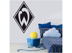 4063129102815 - Wandtattoo WALL-ART Fußball Werder Bremen Logo Wandtattoos Gr B H T 40 cm x 60 cm x 01 cm schwarz Wandtattoos und Wandsticker