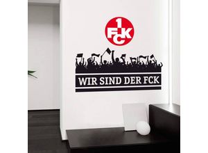 4063129103324 - Wandtattoo WALL-ART Wir sind der FCK mit Logo Wandtattoos Gr B H T 60 cm x 50 cm x 01 cm bunt (mehrfarbig) Wandtattoo Wandtattoos Fußball