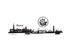 4063129103706 - Wandtattoo WALL-ART Hansa Rostock Skyline + Logo Wandtattoos Gr B H T 160 cm x 52 cm x 01 cm schwarz Wandtattoos Wandsticker selbstklebend entfernbar