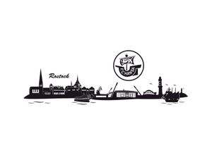 4063129103737 - Wandtattoo WALL-ART Hansa Rostock Skyline + Logo Wandtattoos Gr B H T 220 cm x 71 cm x 01 cm schwarz Wandtattoos Wandsticker selbstklebend entfernbar