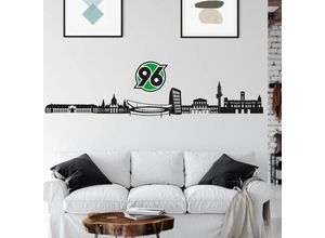 4063129103782 - Wandtattoo WALL-ART Fußball Hannover 96 Skyline + Logo Wandtattoos Gr B H T 200 cm x 34 cm x 01 cm Fußball Hannover 96 Skyline + Logo bunt Wandtattoos Wandsticker selbstklebend entfernbar