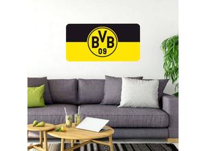 4063129104468 - Wandtattoo WALL-ART Borussia Dortmund Banner Wandtattoos Gr B H T 50 cm x 25 cm x 01 cm gelb Wandtattoo Wandtattoos Fußball