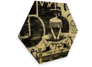 4063129106004 - Bild WALL-ART Japan Streetstyle Graffiti Bilder Gr B H T 55 cm x 47 cm x 03 cm bunt Kunstdrucke Metallposter modern