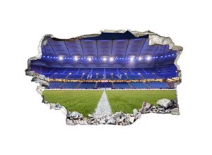 4063129106110 - Wandtattoo WALL-ART 3D Fußball HSV Arena 03 Wandtattoos Gr B H T 120 cm x 73 cm x 01 cm bunt (mehrfarbig) Wandtattoos Wandsticker selbstklebend entfernbar