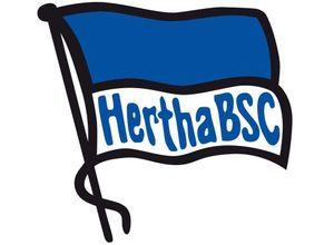 4063129106721 - Wandtattoo WALL-ART Hertha BSC Logo Fahne Wandtattoos Gr B H T 120 cm x 113 cm x 01 cm - bunt (mehrfarbig) Wandtattoos Wandsticker selbstklebend entfernbar