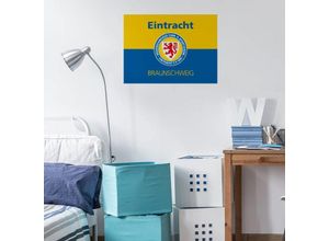 4063129108244 - Wandtattoo WALL-ART Eintracht Braunschweig Banner Wandtattoos Gr B H T 70 cm x 52 cm x 01 cm bunt (mehrfarbig) Wandtattoo Wandtattoos Fußball