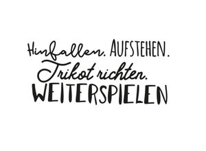 4063129109043 - Wandtattoo WALL-ART Spruch Hinfallen und Weiterspielen Wandtattoos Gr B H T 40 cm x 18 cm x 01 cm schwarz Wandtattoo Wandtattoos Sprüche