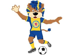 4063129110322 - Wandtattoo WALL-ART Eintracht Braunschweig Leo Wandtattoos Gr B H T 113 cm x 120 cm x 01 cm - bunt (mehrfarbig) Wandtattoos Wandsticker selbstklebend entfernbar