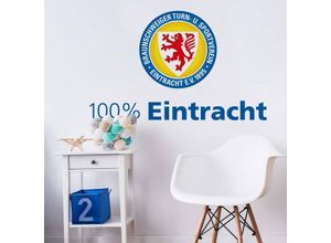 4063129110469 - Wandtattoo WALL-ART Eintracht Braunschweig 100% Wandtattoos Gr B H T 90 cm x 56 cm x 01 cm bunt (mehrfarbig) Wandtattoo Wandtattoos Fußball