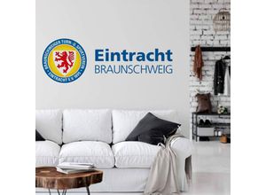 4063129110940 - Wandtattoo WALL-ART Eintracht Braunschweig Schriftzug Wandtattoos Gr B H T 80 cm x 28 cm x 01 cm bunt (mehrfarbig) Wandtattoo Wandtattoos Fußball