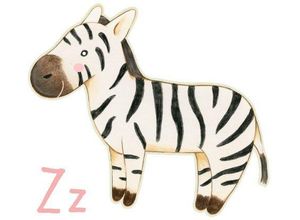 4063129115167 - Wandtattoo WALL-ART Zebra Buchstabe Z Tierwelt Wandtattoos Gr B H T 22 cm x 20 cm x 01 cm bunt Wandtattoo Wandtattoos Tiere