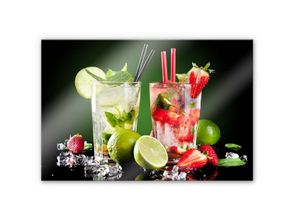 4063129120338 - Küchenrückwand WALL-ART 3D Spritzschutz Cocktail Hour Spritzschutzwände Gr B H 100 cm x 70 cm bunt Küchendekoration Herd Waschbecken Wandschutz