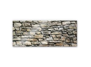 4063129120574 - Küchenrückwand WALL-ART Steinoptik 3D Natursteinmauer Spritzschutzwände Gr B H 100 cm x 40 cm bunt Küchendekoration Herd Waschbecken Wandschutz