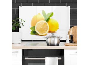 4063129121311 - Küchenrückwand WALL-ART Spritzschutz Lemons Zitrone Spritzschutzwände Gr B H 60 cm x 40 cm gelb Küchendekoration Herd Waschbecken Wandschutz