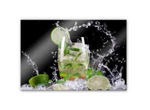 4063129121557 - Küchenrückwand WALL-ART Spritzschutz Splashing Mojito Spritzschutzwände Gr B H 60 cm x 40 cm bunt Küchendekoration Herd Waschbecken Wandschutz